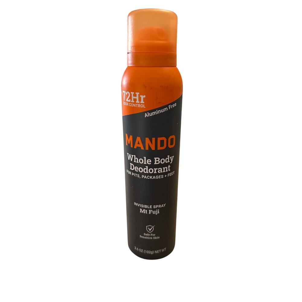 New Mens Mando Whole Body Deodorant Invisible Spray Mt Fuji 3.6oz